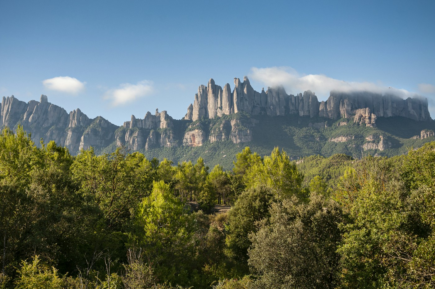 Felsige Berglandschaft des Montserrat in Katalonien